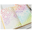 Sizzix Studio Stencils - Backgrounds, 667004 by Willow Wolfe