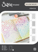Sizzix Studio Stencils - Backgrounds, 667004 by Willow Wolfe