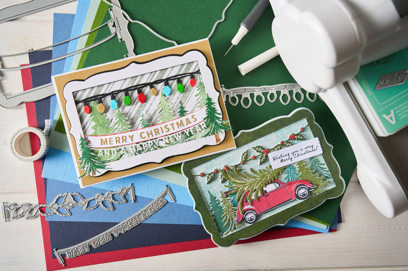 Sizzix - Stamps & Framelits - Trees & Trinkets. 667013 by 49 & Market