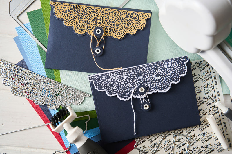 Sizzix Thinlits Die Set - Laced Folio, 667014 by 49 & Market
