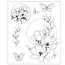 Sizzix Clear Stamp Set - Magnolia, 667027 by Willow Wolfe