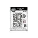 Sizzix 3-D Texture Fades EF - Numbered Large/A5, 667081 by Tim Holtz