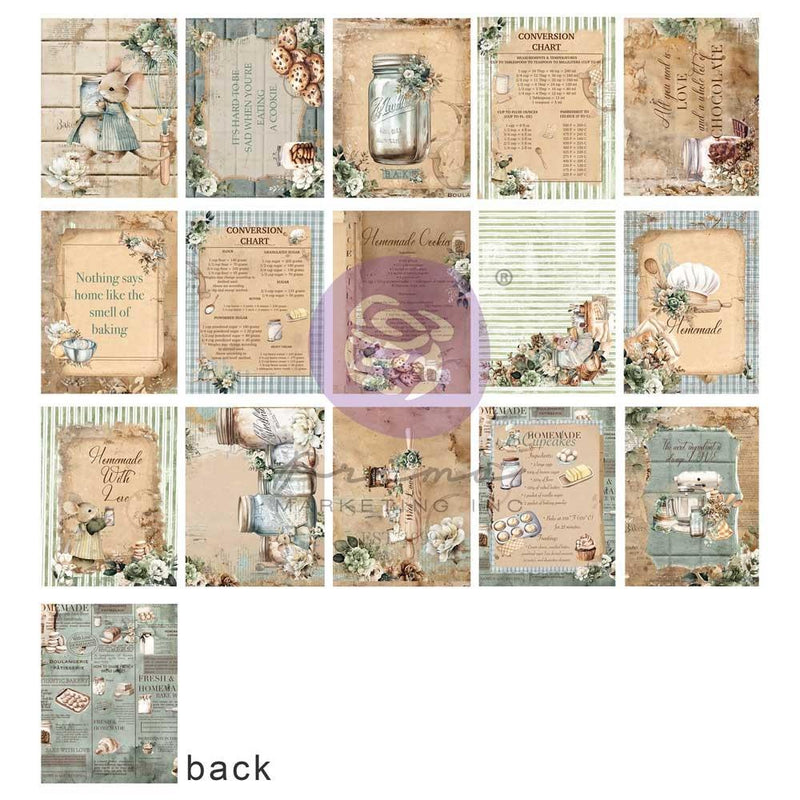 Prima Marketing Journaling Cards 3x4, 45Pc - The Home Baker, 672652 by: The 3 Girls Tale