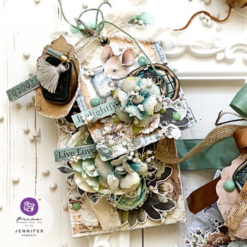 Prima Marketing Paper Flowers, Blueberry Frosting - The Home Baker, 672720 by: The 3 Girls Tale