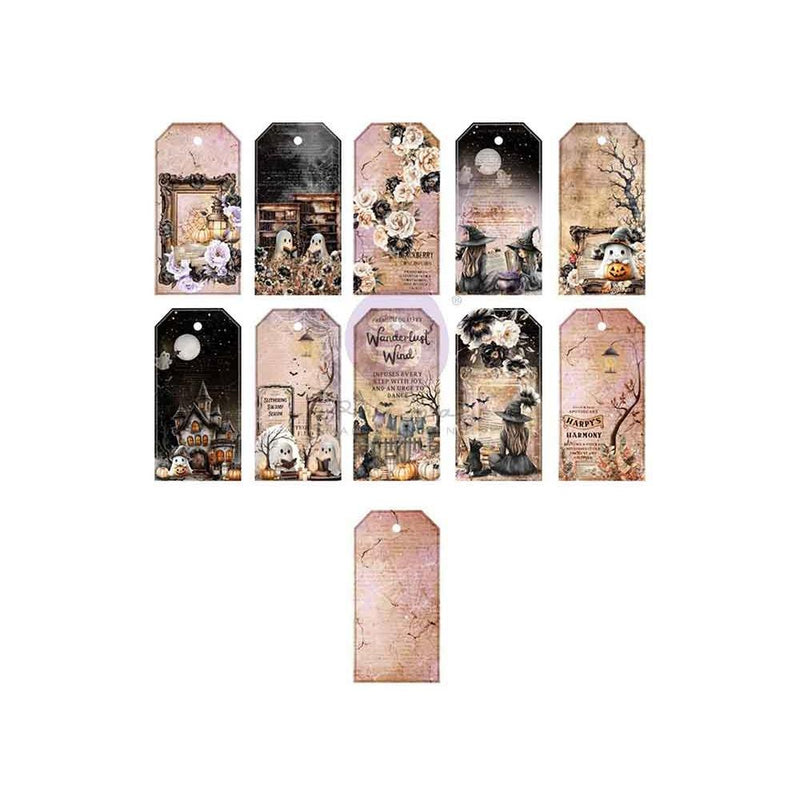 Prima Marketing - Bewitched - 3x6 Tag Pad, 677794 by The 3 Girls Tale