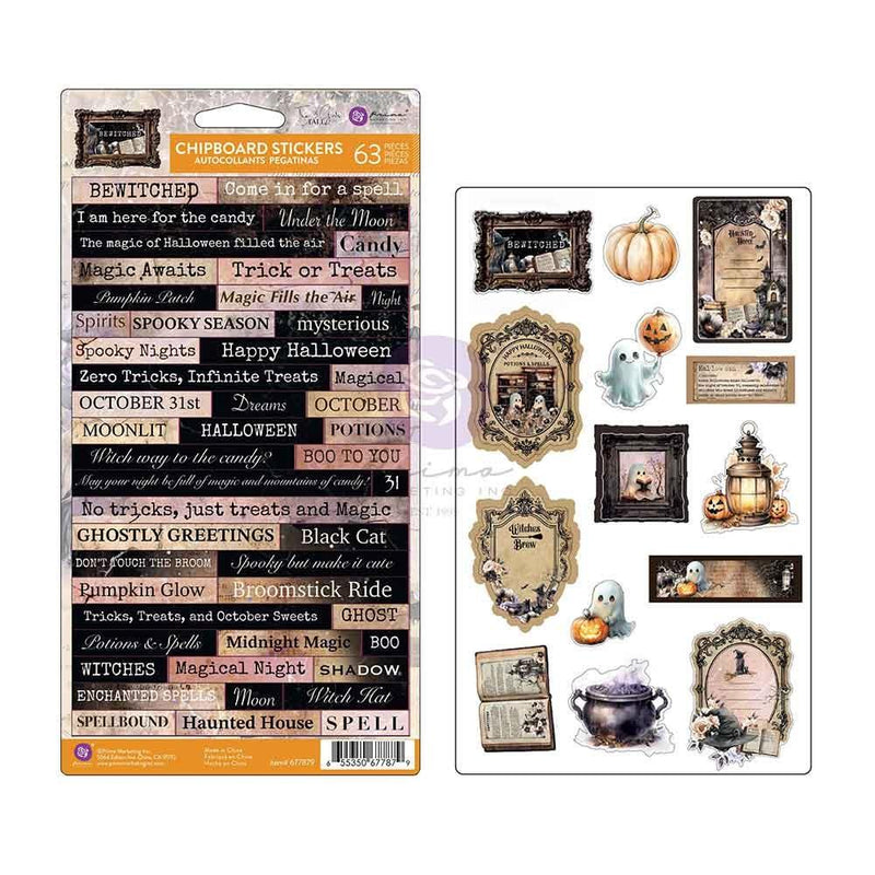 Prima Marketing - Bewitched - Chipboard Stickers, 677879 by The 3 Girls Tale