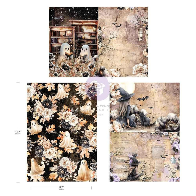 Coming soon - Prima Marketing - Bewitched - A4 Decoupage Sheets, 682057 by The 3 Girls Tale