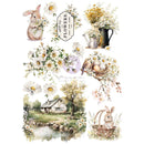 Prima Marketing A4 Transfer Sheet - Among the Wildflowers, 682309 The 3 Girls Tale