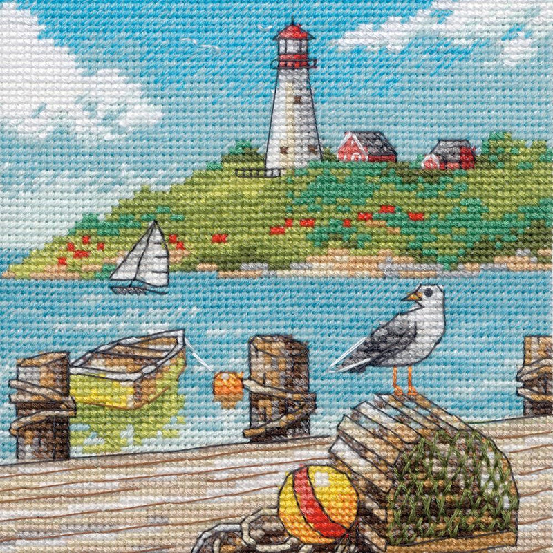 Dimensions Gold Collection Petites -  Cross Stitch Kit 7"X5" - Dockside 18Ct, 70-65230