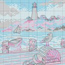 Dimensions Gold Collection Petites -  Cross Stitch Kit 7"X5" - Dockside 18Ct, 70-65230