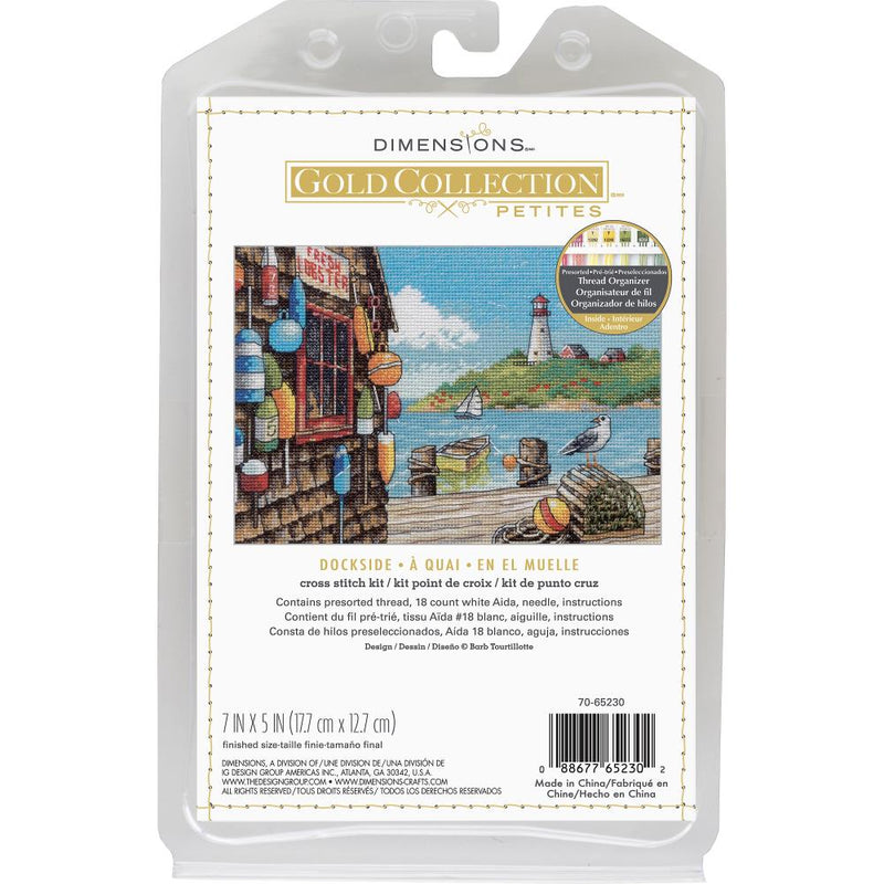 Dimensions Gold Collection Petites -  Cross Stitch Kit 7"X5" - Dockside 18Ct, 70-65230