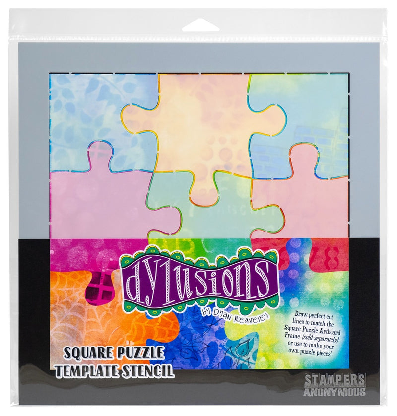 Dyan Reaveley's Dylusions Stencil - Square Puzzle, DYPZS