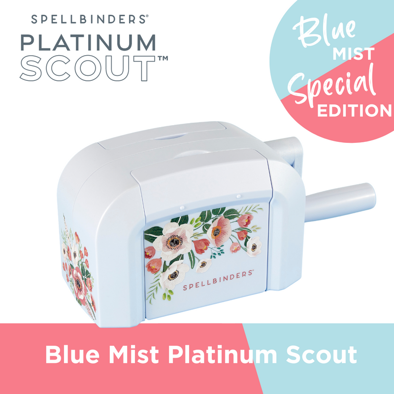 Spellbinders - Blue Mist Platinum Scout Die-Cutting and Embossing Machine 3.5 Platform, PS-003