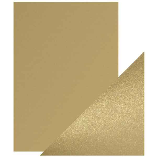 Craft Perfect Pearlescent Cardstock 8.5X11 5Pc - Majestic Gold, 9530E