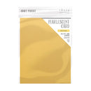 Craft Perfect Pearlescent Cardstock 8.5X11 5Pc - Lemon Lustre, 9540E