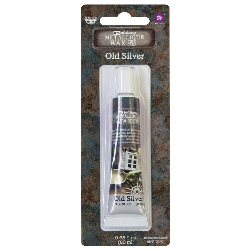 Finnabair Art Alchemy Metallique Wax .68fl oz, - Old Silver, 963996