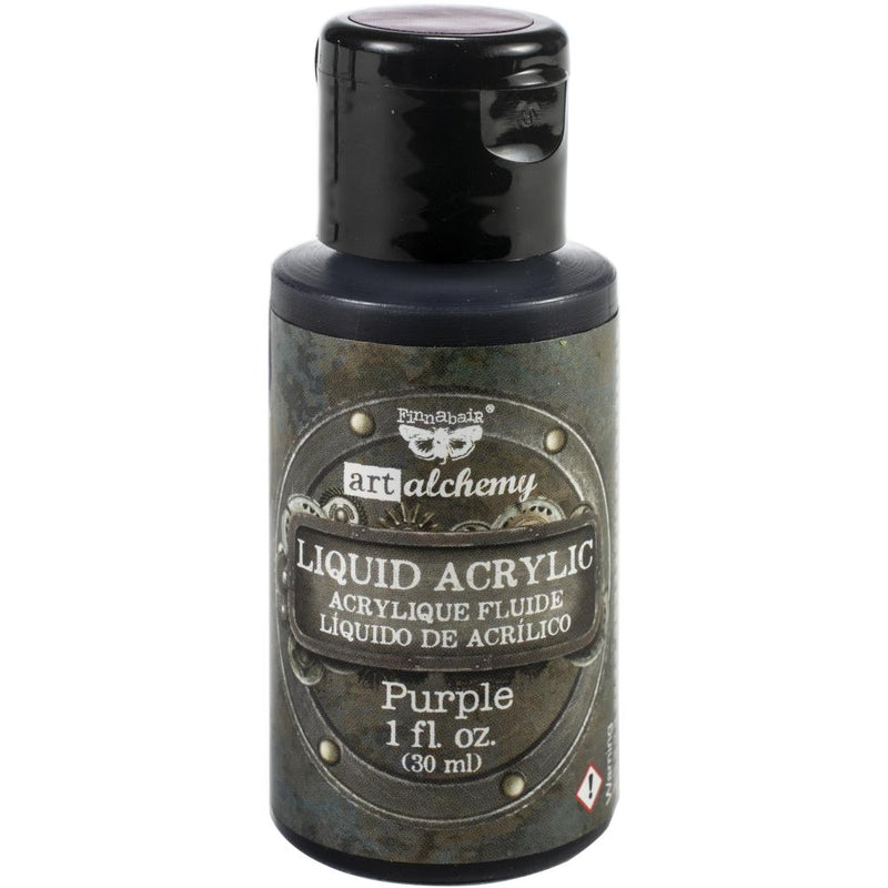 Finnabair Art Alchemy Liquid Acrylic Paint 1oz - Purple, 967277