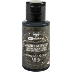 Finnabair Art Alchemy Liquid Acrylic Paint 1oz - Avocado Green, 967321