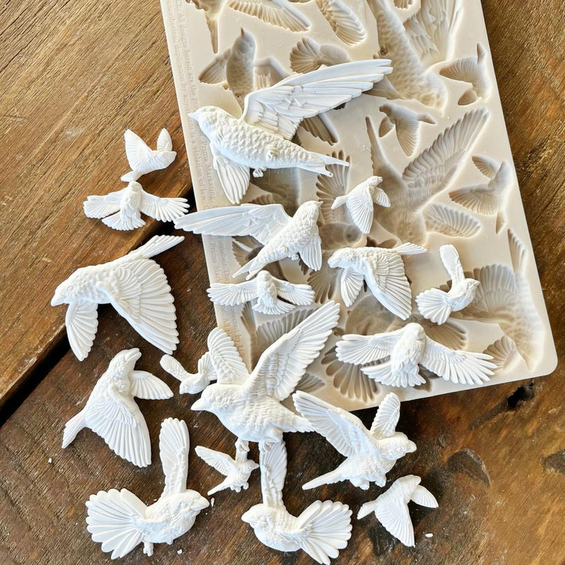 Prima Marketing Decor Mould 5x8 - Flocking Birds, 969516
