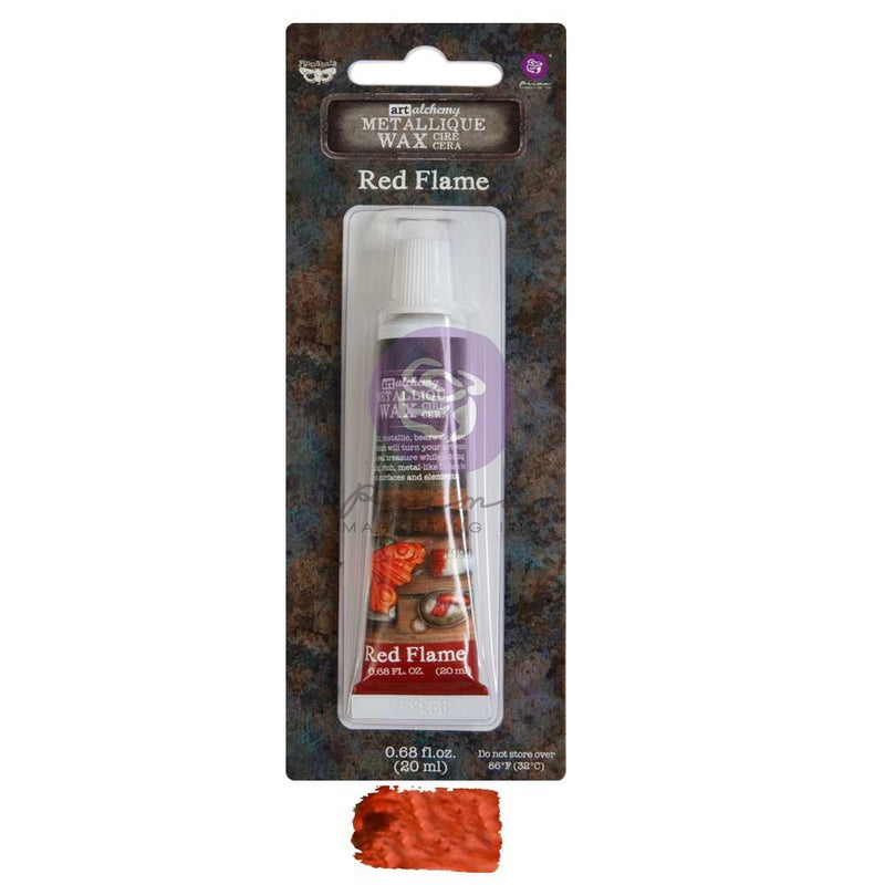 Finnabair - Art Alchemy Metallique Wax .68fl oz, - Red Flame, 969783