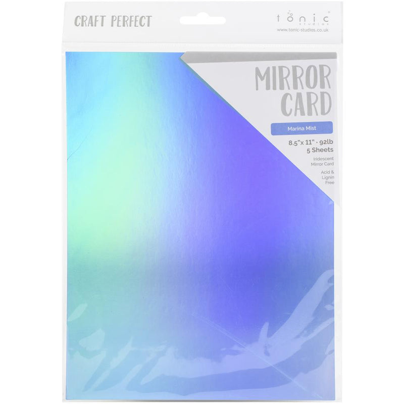 Craft Perfect Iridescent Mirror Cardstock 8.5X11 5Pc - Marianna Mist, 9783E