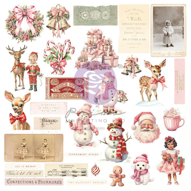 Prima Marketing -Magical  Ephemera 62Pc - 25 & Peppermint, 981495