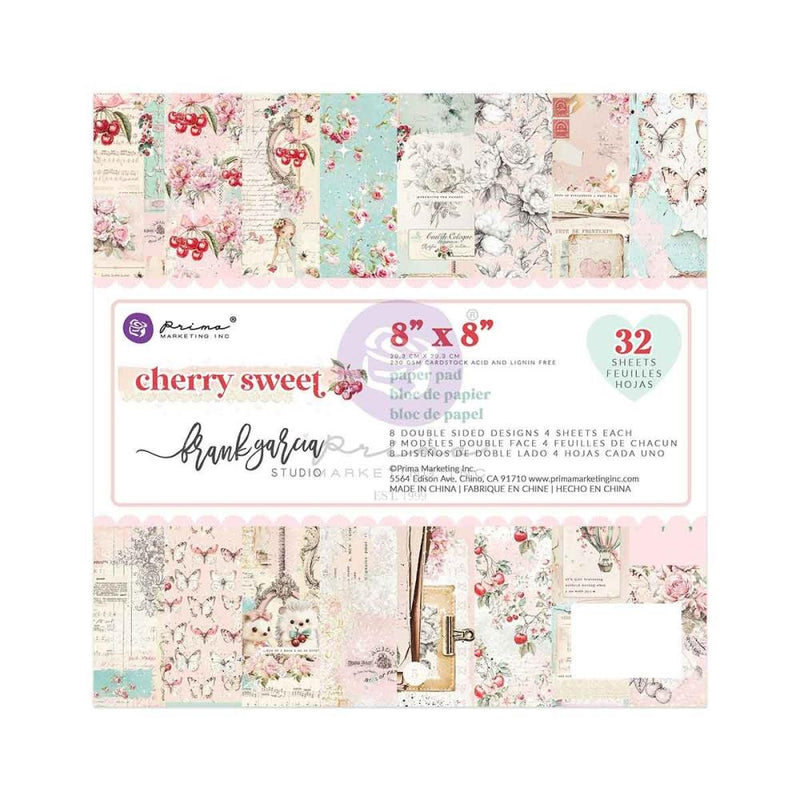 Prima Marketing Cherry Sweet 8x8 D/S Paper Pad, 981914 by Frank Garcia