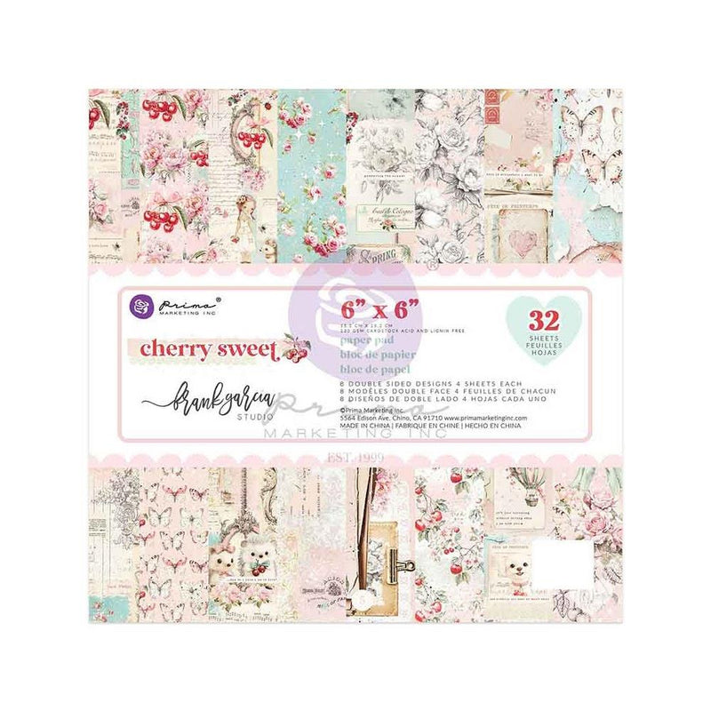 Prima Marketing Cherry Sweet 6x6 D/S Paper Pad, 981921 by Frank Garcia