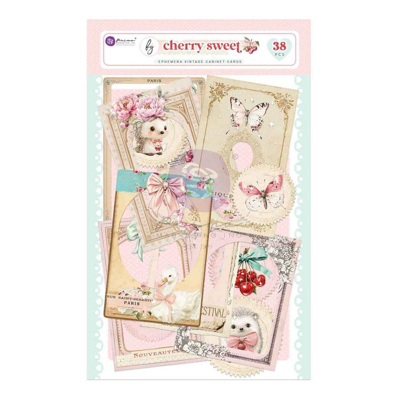 Prima Marketing Cherry Sweet Ephemera Vintage Cabinet Cards, 981976 by Frank Garcia