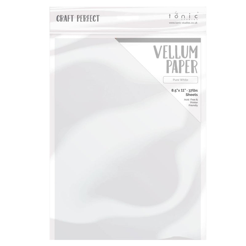 Craft Perfect Vellum Paper 8.5"X11" 10/Pc - Pure White, 9936E