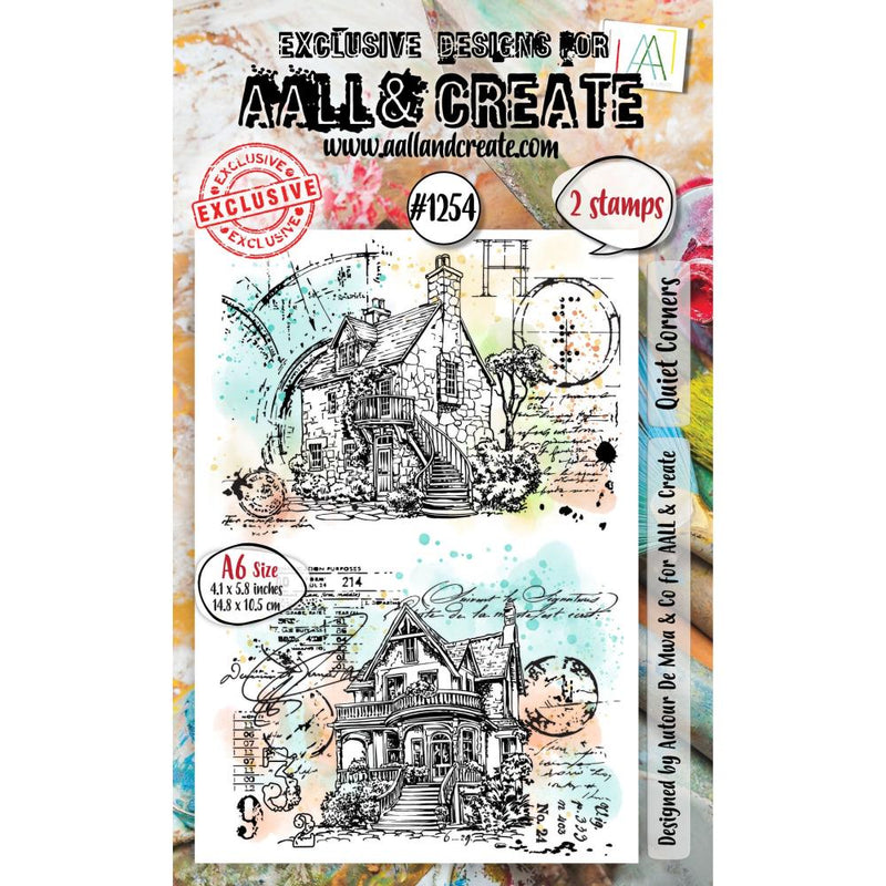 Coming Soon - AALL & Create A6 Clear Stamp Set - Quiet Corners, AALL-TP-1254