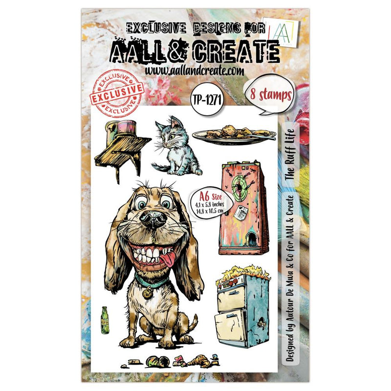 AALL & Create A6 Clear Stamp Set - The Ruff Life, AALL-TP-1271