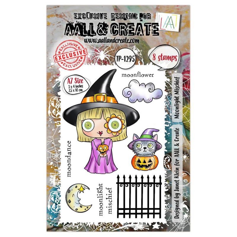 AALL & Create A7 Clear Stamp Set - Moonlight Mischief, AALL-TP-1295