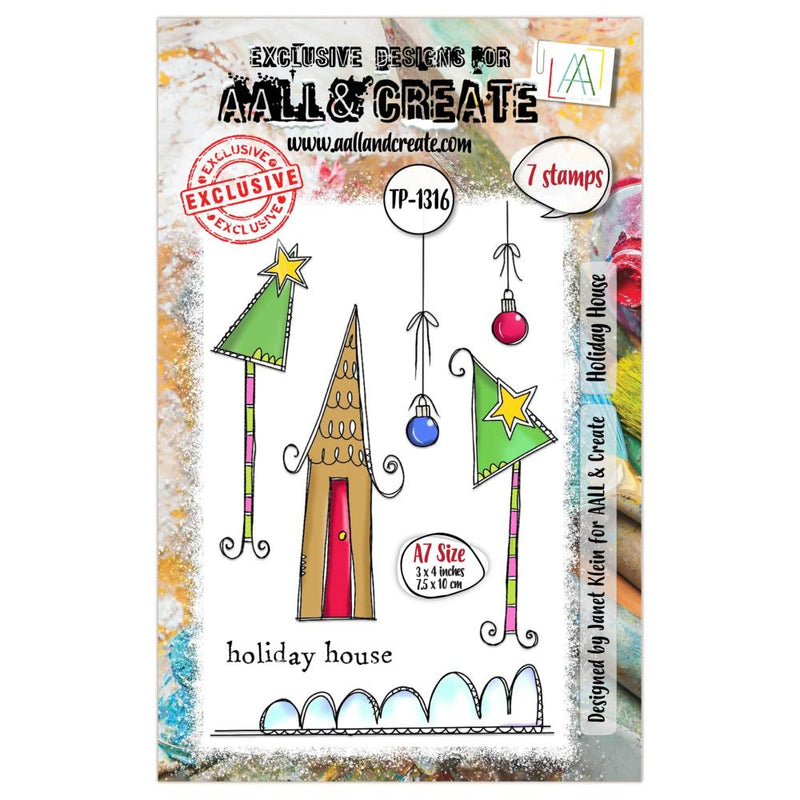 AALL & Create A7 Clear Stamp Set - Holiday House, AALL-TP-1316