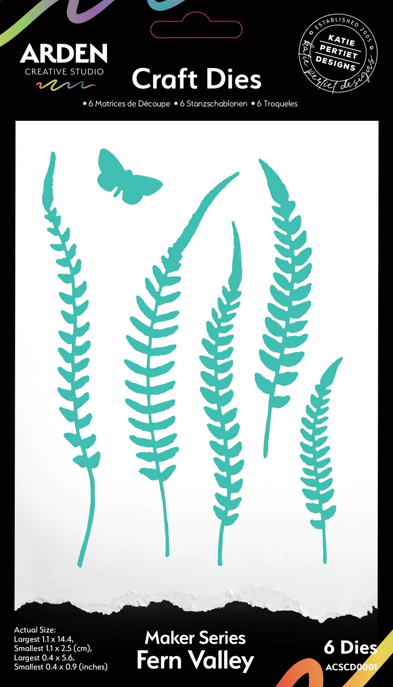 Arden Creative Studio Maker Series Craft Die Set - Fern Valley, ACSCD0001