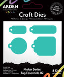 Arden Creative Studio Maker Series Tag Essentials 02 Craft Die Set, ACSCD0007