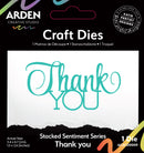Arden Creative Studio Stacked Sentiment Series Thank You Craft Die Set, ACSCD0009
