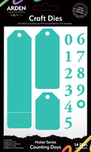 Arden Creative Studio Stacked Sentiment Series Die Set - Counting Days, ACSCD0015