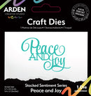 Arden Creative Studio Stacked Sentiment Series Dies - Peace & Joy, ACSCD0020