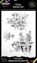 Arden Creative Studio Maker Series Botanical Clusters 01 - 4x6 Stamp Set, ACSCS0010