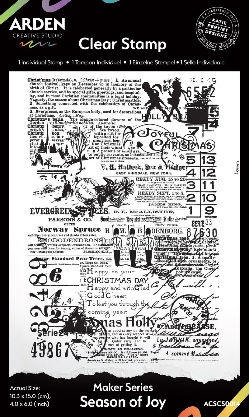 Arden Creative Studio Maker Series B/G Stamp - Season of Joy, ACSCS0014