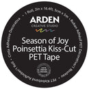 Arden Creative Studio Kiss-Cut PET Tape - Season of Joy Poinsettia, ACSCT0005