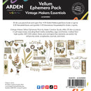 Arden Creative Studio Vintage Makers Vellum Ephemera Pack, ACSEP0002