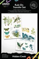 Arden Creative Studio Hidden Creek 6x8 Rub-On Transfer Set, ACSRO0001