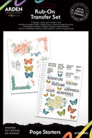 Arden Creative Studio Page Starters 6x8 Rub-On Transfer Set, ACSRO0002