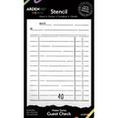 Arden Creative Studio Maker Series Stencil - Guest Check, ACSST0005