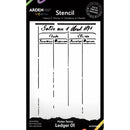 Arden Creative Studio Maker Series Stencil - Ledger 01, ACSST0006