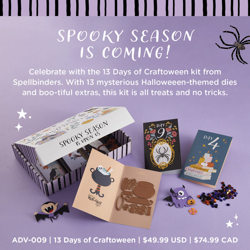 Spellbinders - 13 Days of CRAFTOWEEN + Dragon Boo Die Set, ADV-009