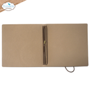 Elizabeth Craft Designs Square XL Art Journal Cover - Stonewashed Brown, AJ05