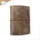 Elizabeth Craft Designs Passport XL Art Journal Cover - Stonewashed Brown, AJ09